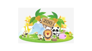 zoo animals on an island