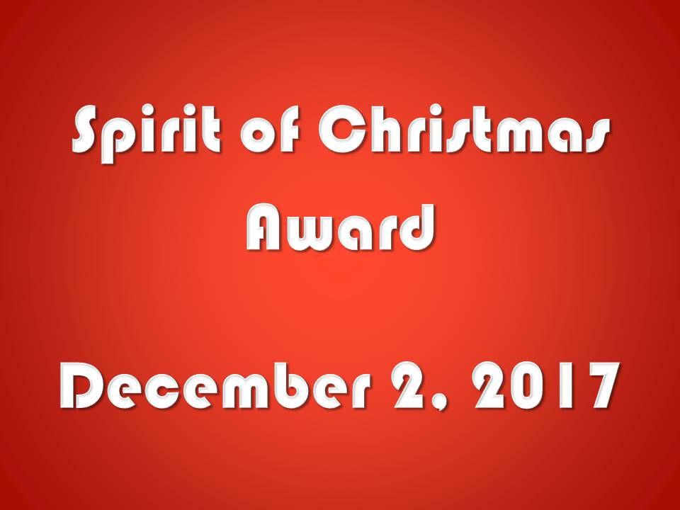 Spirit of Christmas Award
