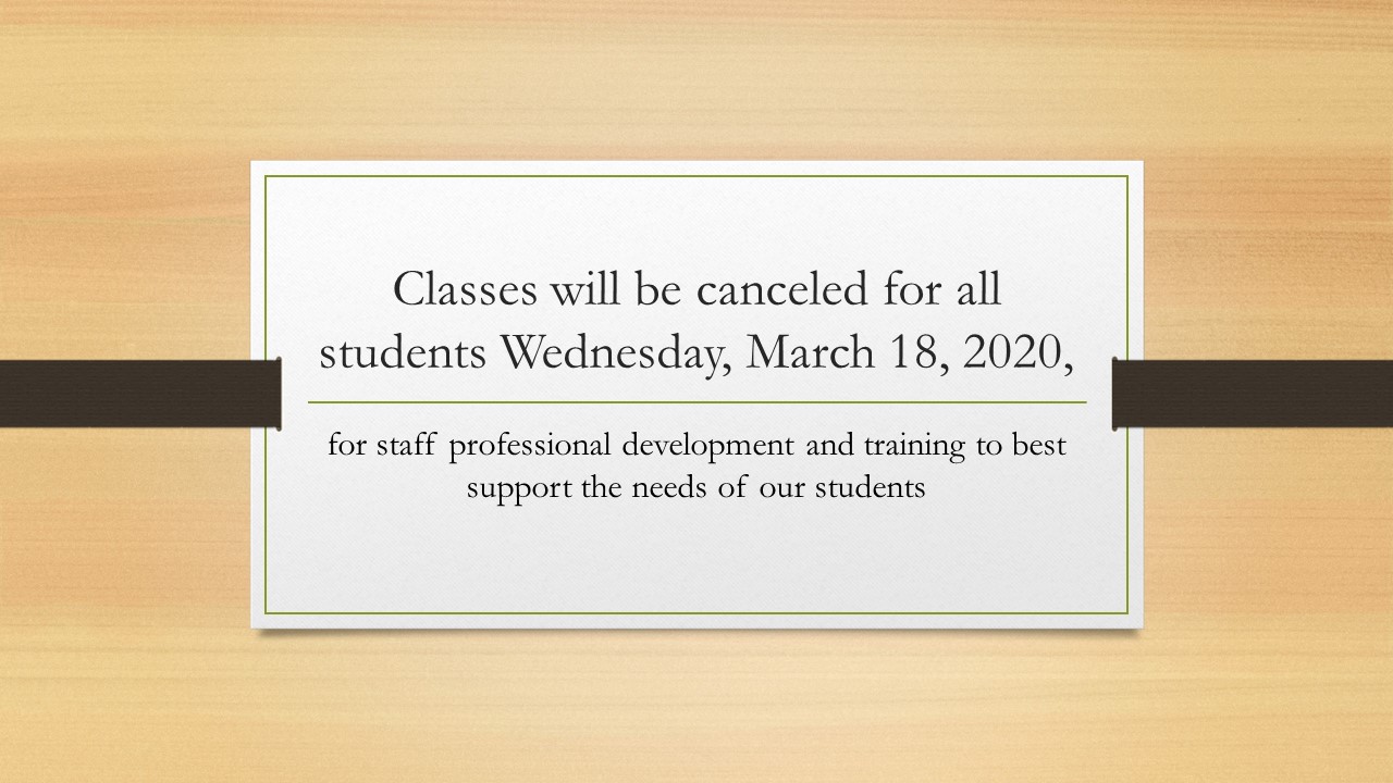 Classes Canceled