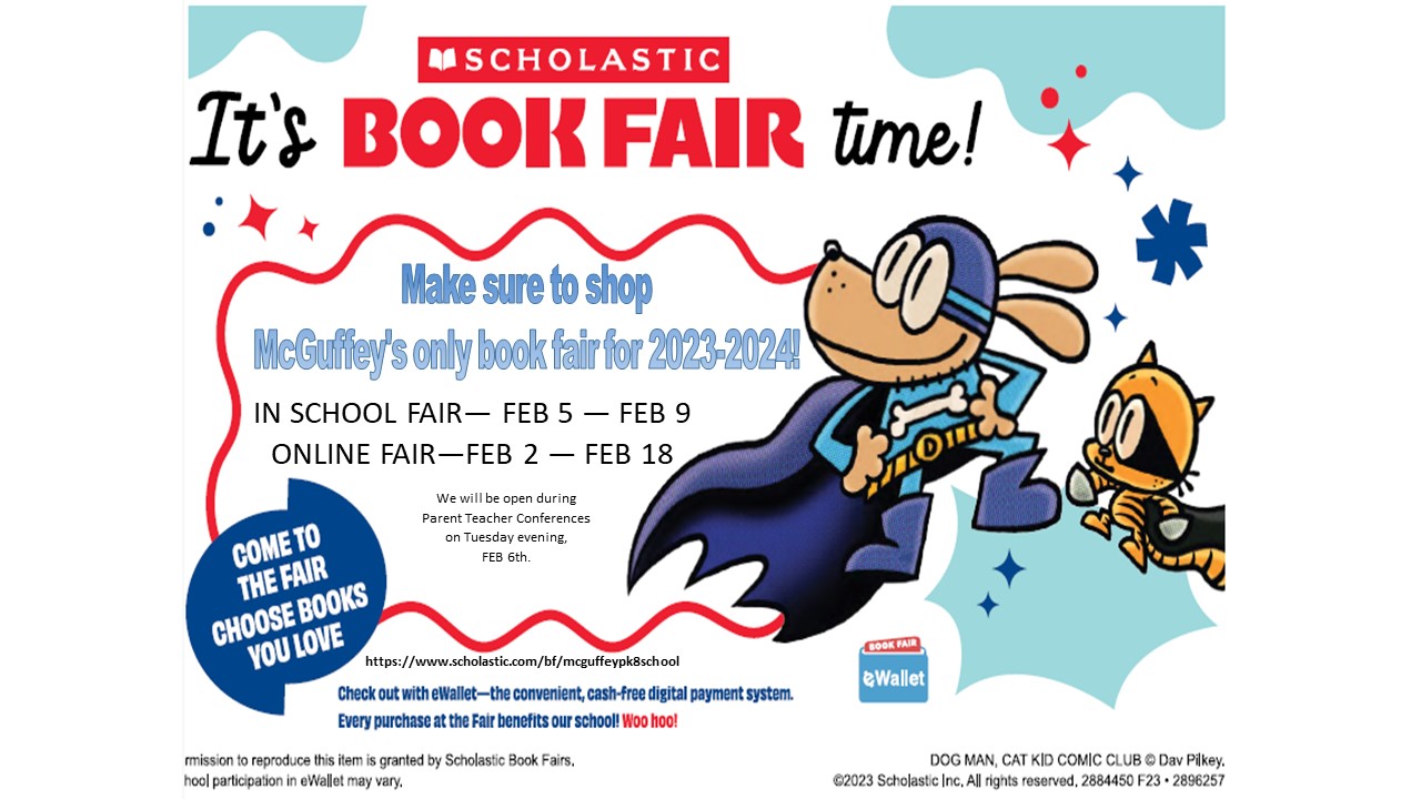 Scholastic Book Fair McGuffey PK8