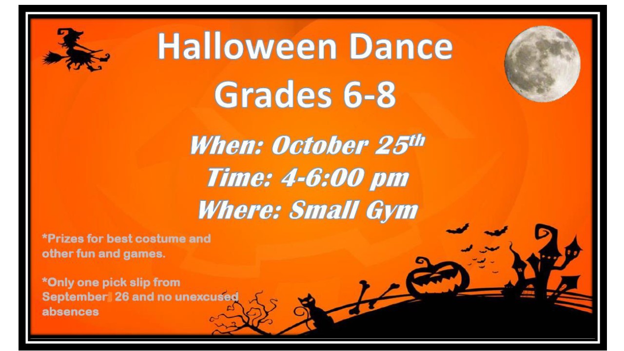 Halloween Dance Grades 6-8