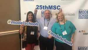 A photo of few of our administrators and faculty at the 2017 model schools conference