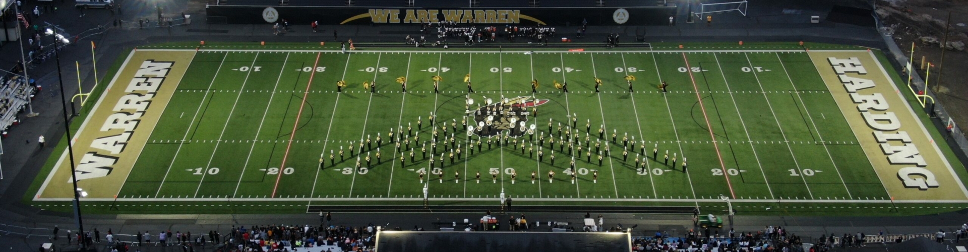 Marching Band Drone Shot