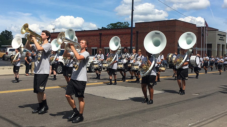 WGH Marching Band performs at the 2017 Italian Festival Parade in Warren, OH