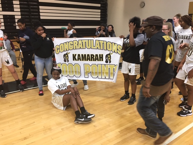 Congratulations Kamarah on 1000 pts