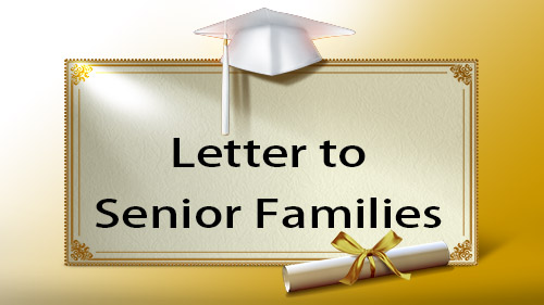 Letter to Senior Families
