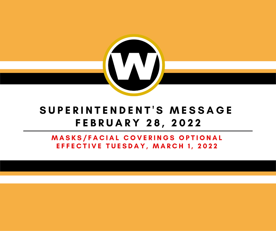 Superintendent’s Message: February 28, 2022