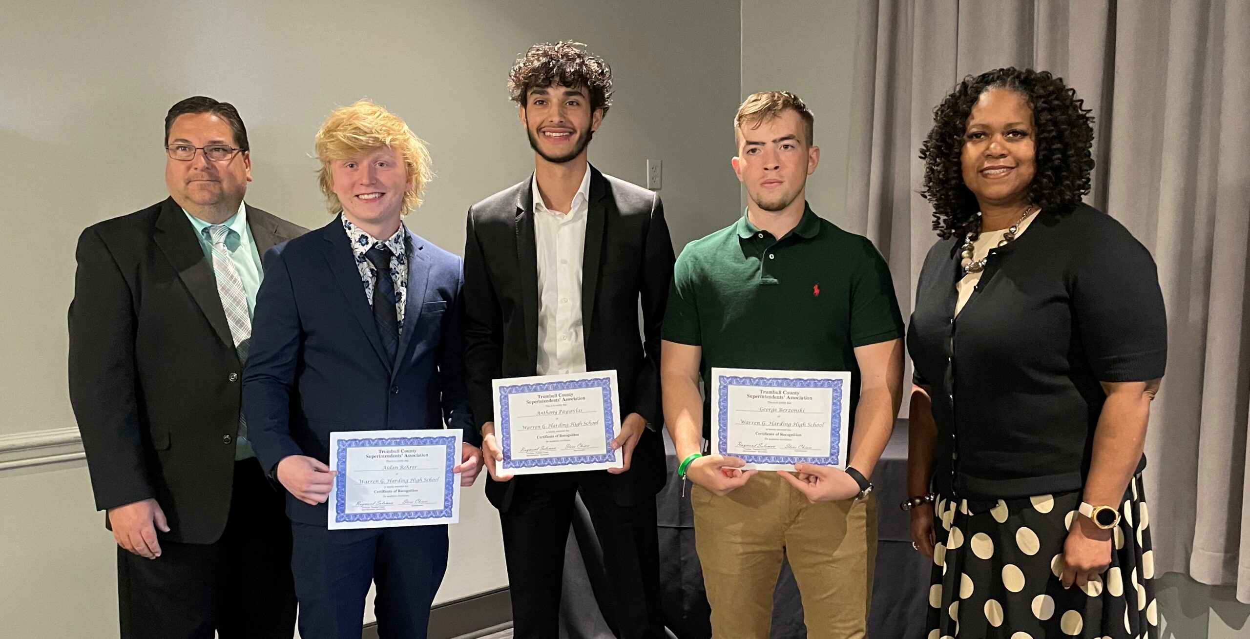 Harding’s Top Honors Students Recognized at County Breakfast