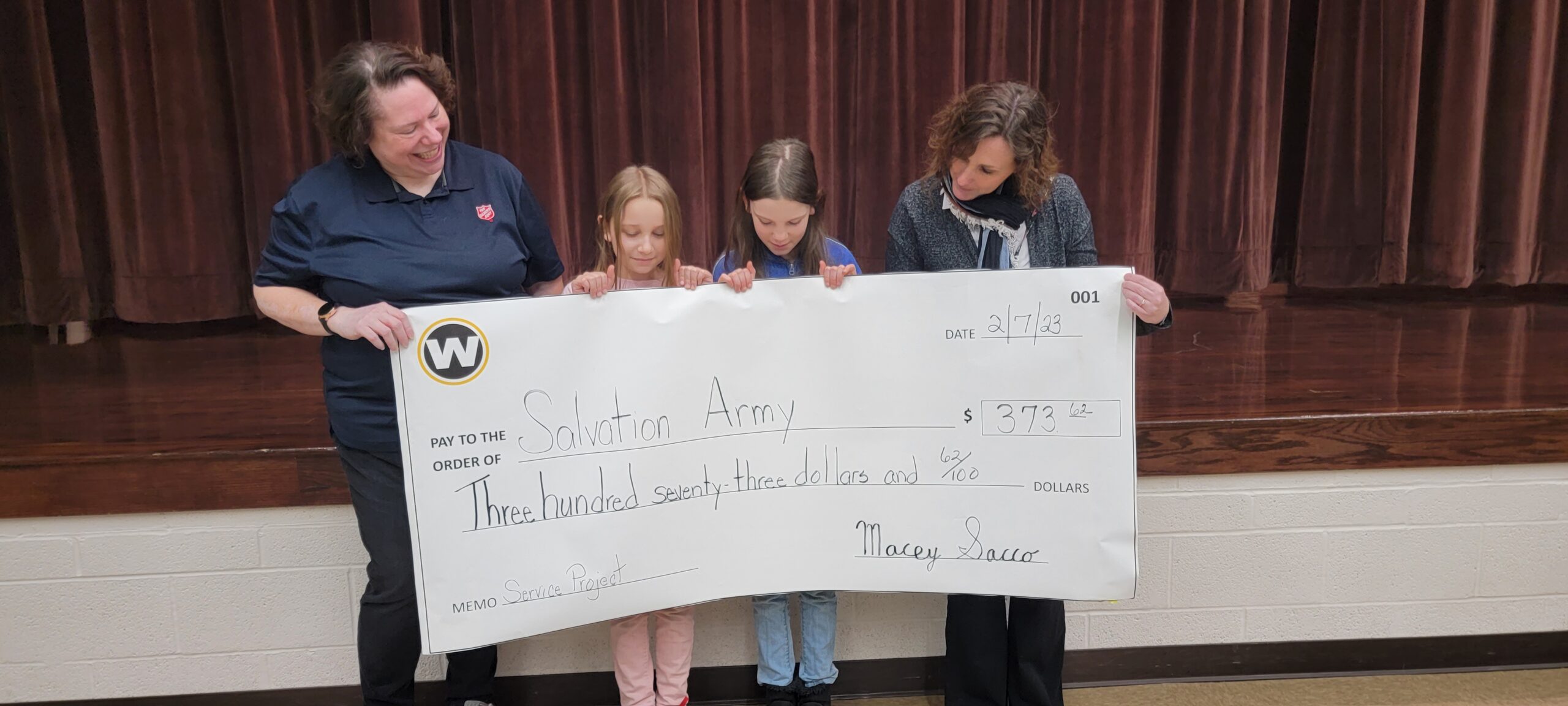 Jefferson student raises $373 for Salvation Army